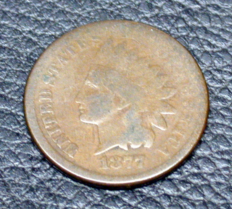 1877 Indian Head Cent in Good - Click Image to Close